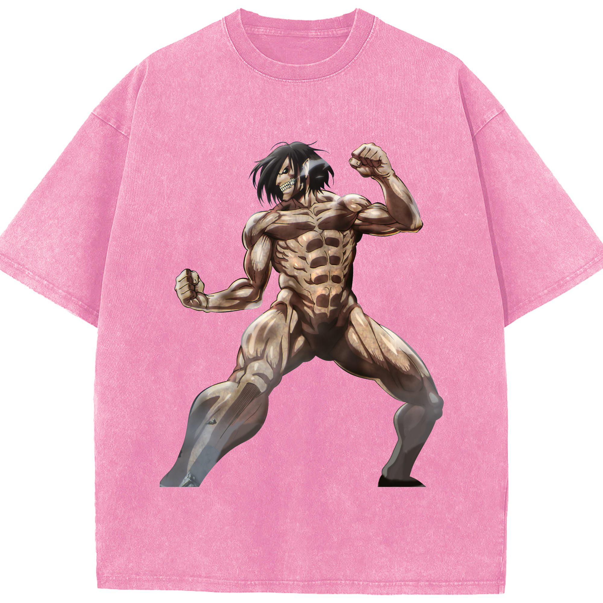（画像用） 進撃の巨人 Attack on Titan 綿100% ヴィンテージ風 半袖Tシャツ（フロントプリント）